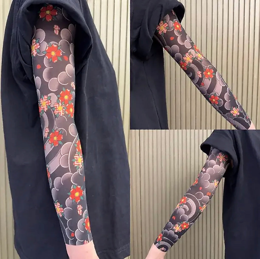 Tattoo Sleeve Arm Cover for Concealment and Sun Protection | Breathable cooling fabric | Seamless lightweight fit | Reusable and easy care | Visible ink hiding