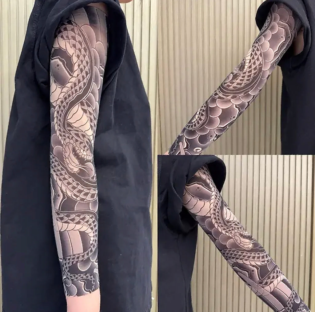 Tattoo Sleeve Arm Cover for Concealment and Sun Protection | Breathable cooling fabric | Seamless lightweight fit | Reusable and easy care | Visible ink hiding