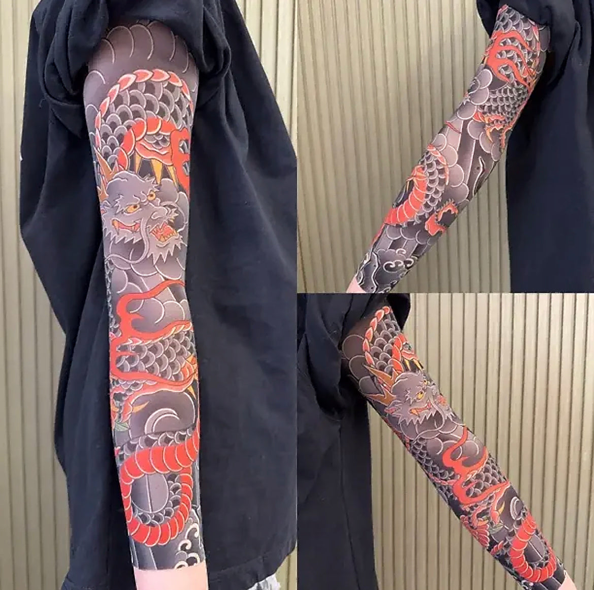 Tattoo Sleeve Arm Cover for Concealment and Sun Protection | Breathable cooling fabric | Seamless lightweight fit | Reusable and easy care | Visible ink hiding