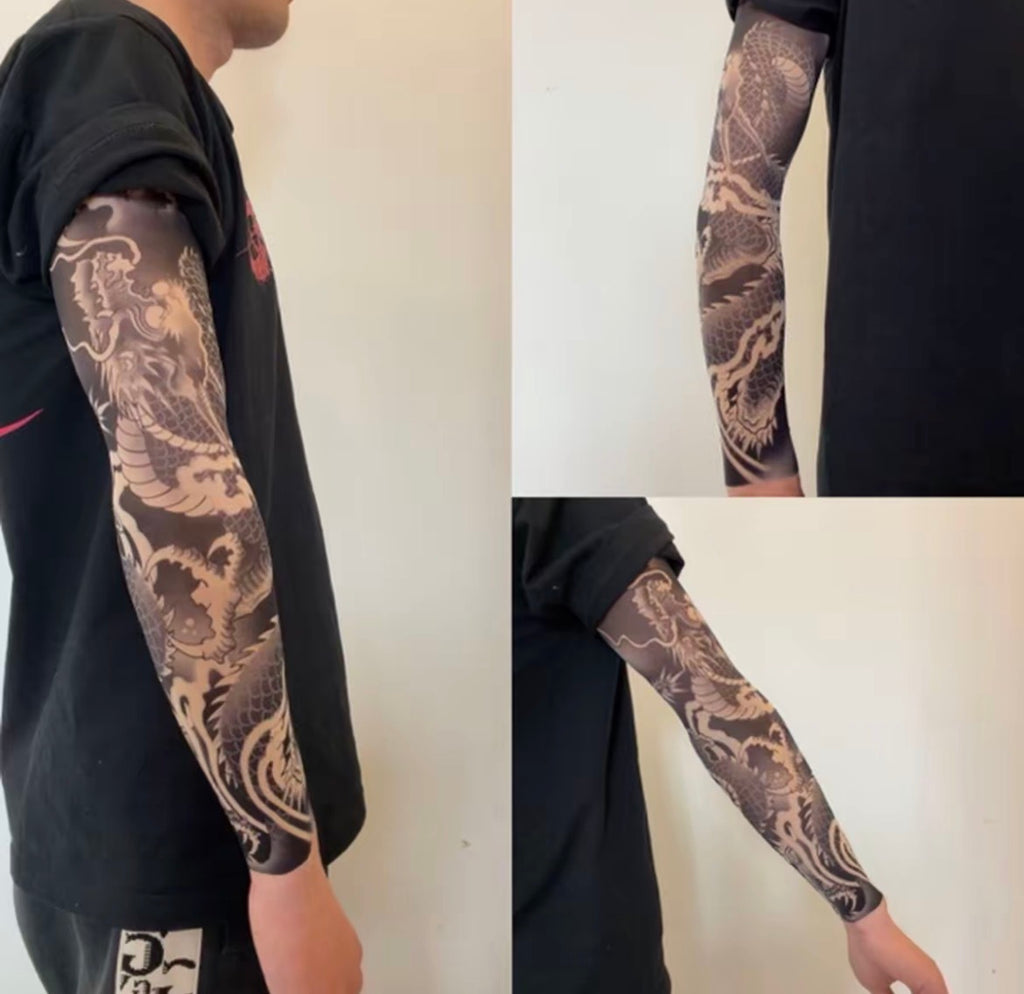 Tattoo Sleeve Arm Cover for Concealment and Sun Protection | Breathable cooling fabric | Seamless lightweight fit | Reusable and easy care | Visible ink hiding