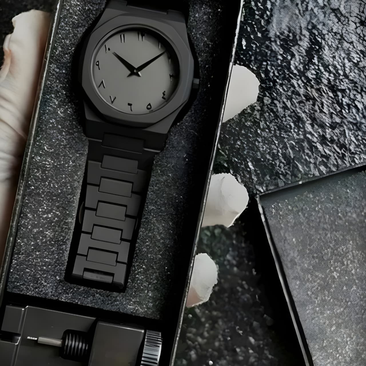 Montre Carbone Noire